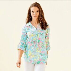 LILLY PULITZER Captiva Tunic in “Pop Up In The Beginning”